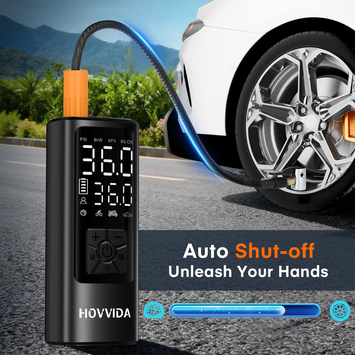 Portable Air Compressor 150PSI Digital Tire Inflator U53070