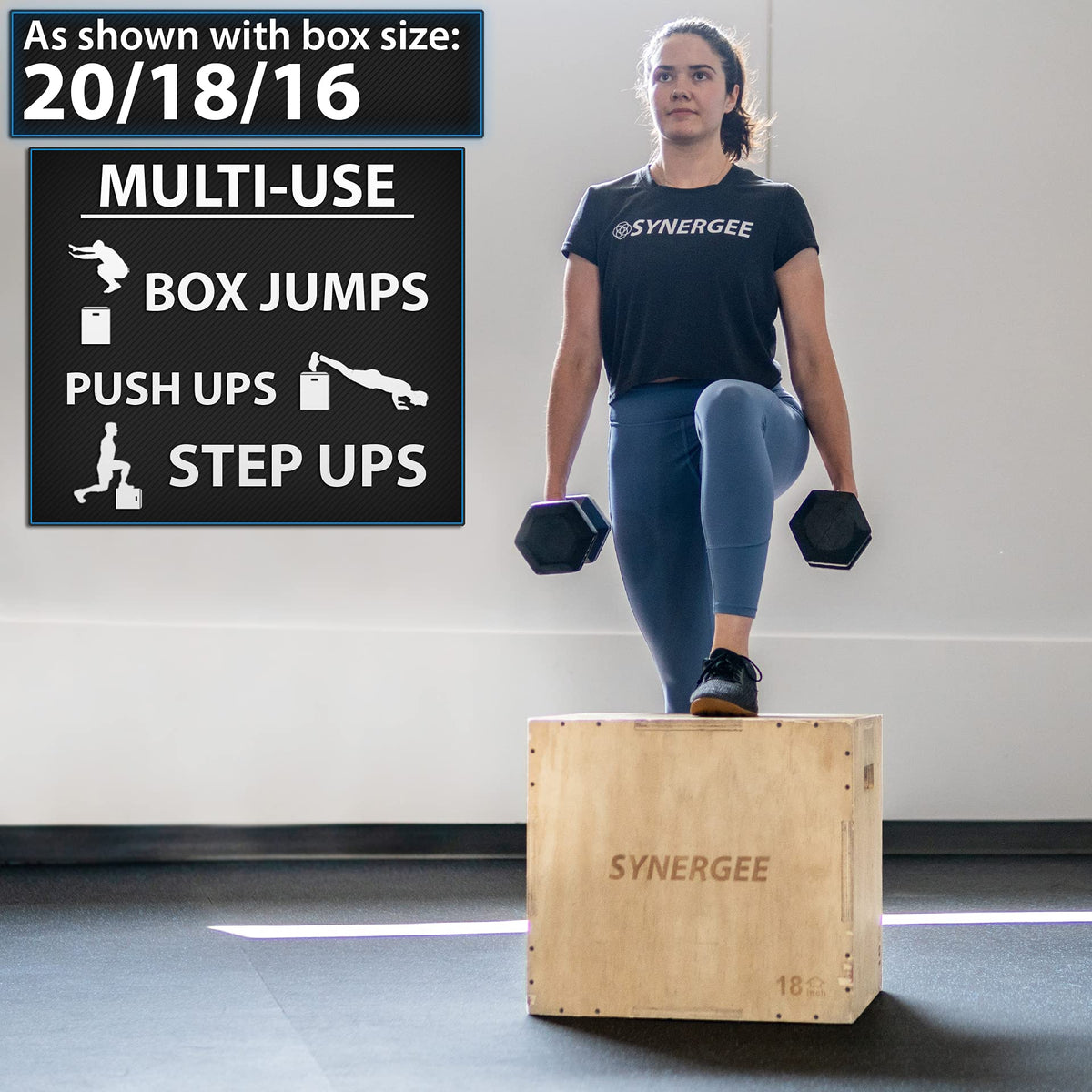 3 in 1 Wood Plyo Box G757358
