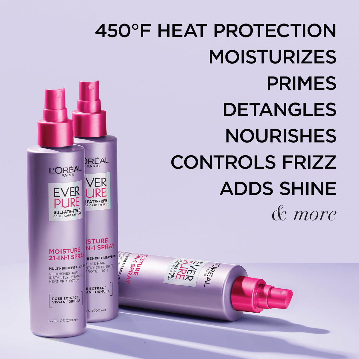 21-in-1 Leave In Conditioner Heat Protectant Spray 6.7 Fl Oz I126367