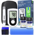 Blood Glucose Monitor Kit with 100 Strips, 100 Lancets, Lancing Device, No Coding O6350