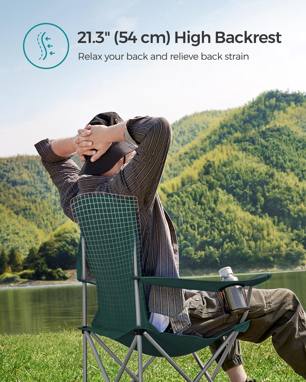 Set of 2 Folding Camping Chairs X332