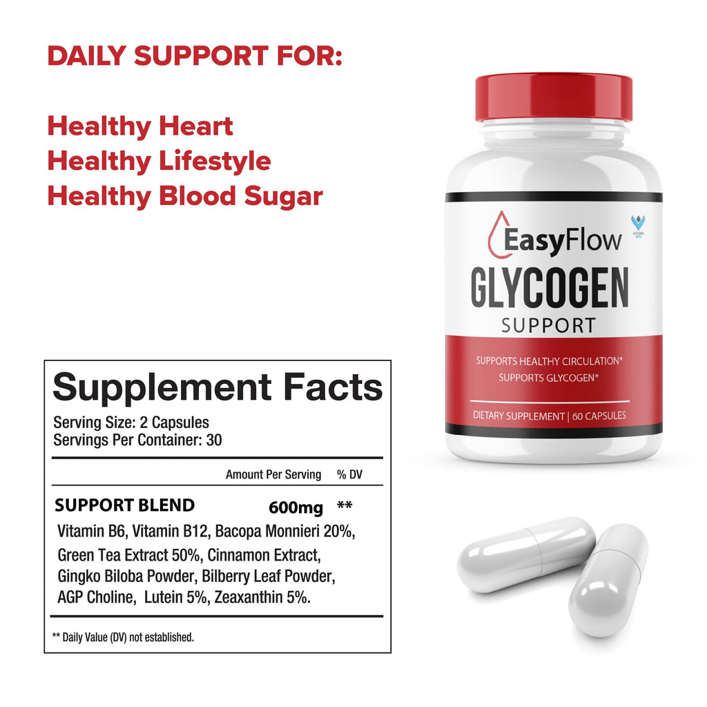 120 Capsules Glycogen Support Supplement F252