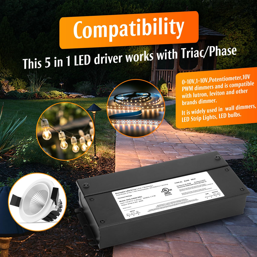 200W Dimmable LED Driver 24V Power Supply I924