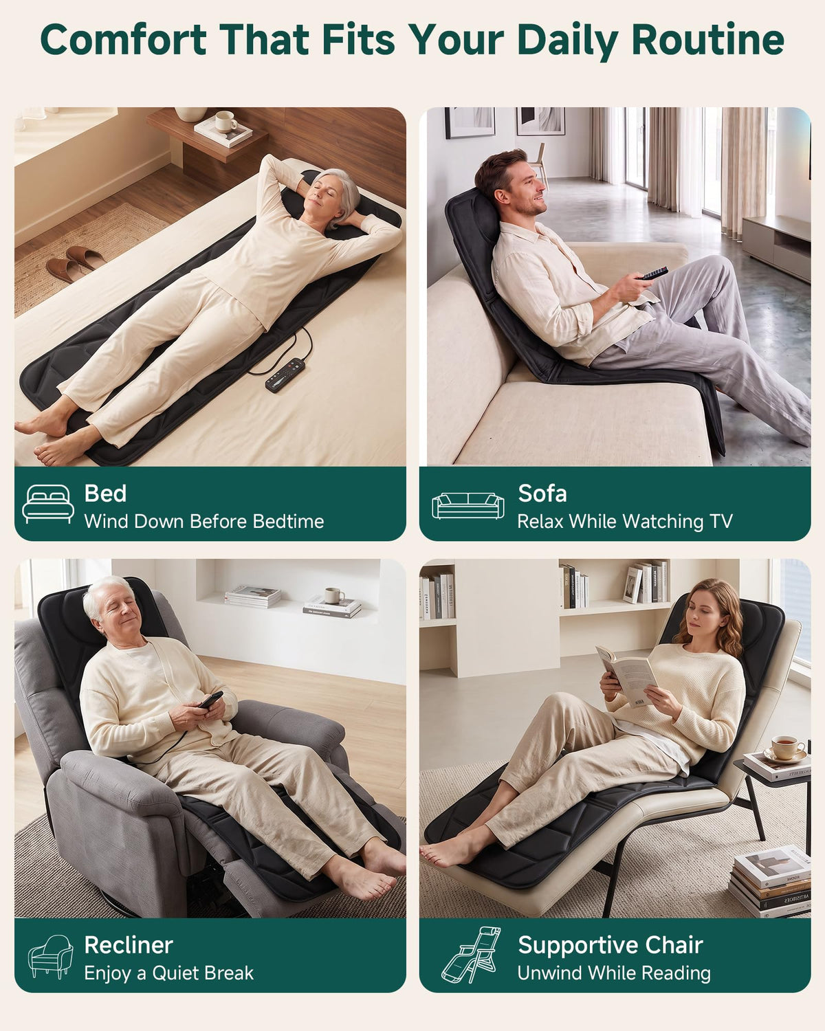 Full Body Massage Mat with Heat U500790