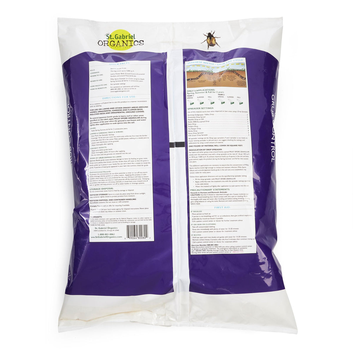 20 Pound Granular Japanese Beetle Grub Killer T2307