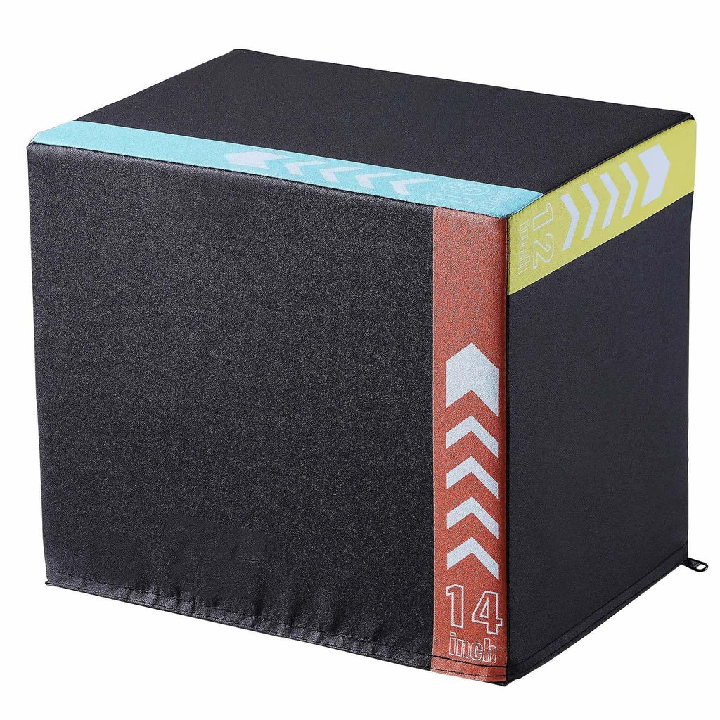 20/18/16 Inch Black Anti-Slip Plyo Box H7392