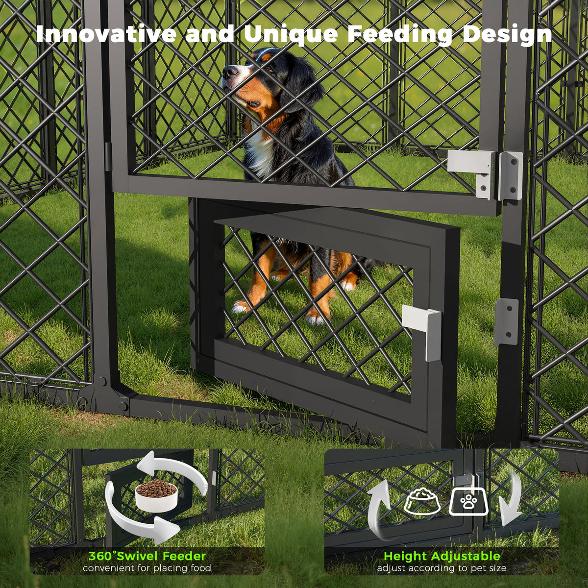 10x14×6.4 FT Heavy Duty Dog Kennel R972