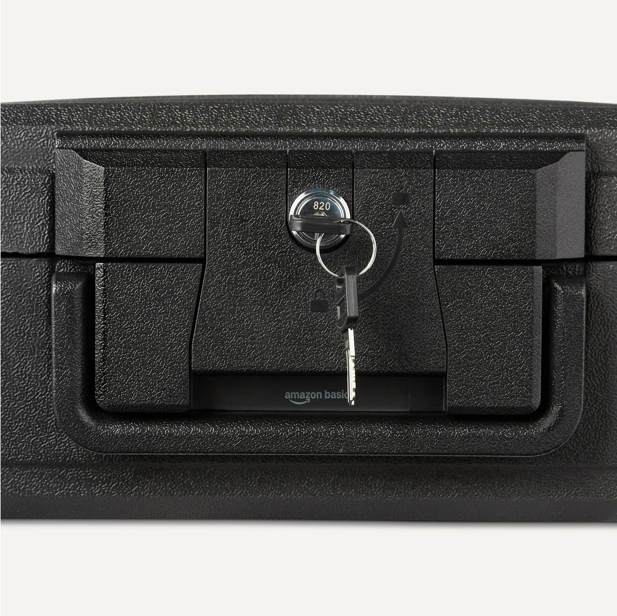 Fire-Resistant Waterproof Fire Chest with Mechanical Key, 0.22 cu. ft, Black D6868