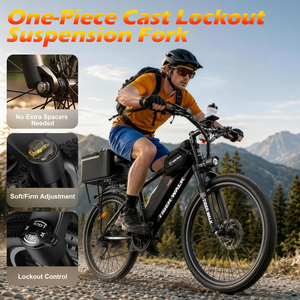 26" Electric Mountain Bike 48V 10Ah 7-Speed O1900